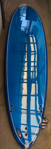 新古品サーフボード ファンボード ブルー サーフィン 中古品ソフテック