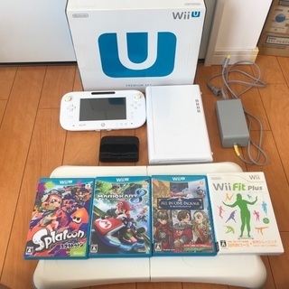 任天堂wii u本体　ソフト5本　wii fit