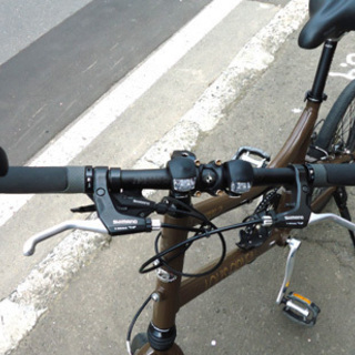 ルイガノ 20インチ クロスバイク 8段変速 LGS-MV2 ブラウン LOUIS