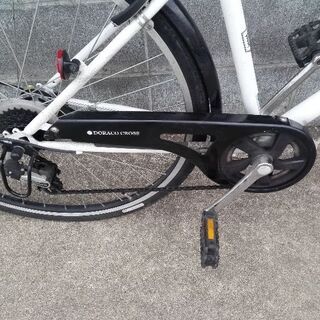買い物自転車 DORACO CROSS 27インチ 6段変速 オートライト スチール籠