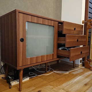 NOCEノーチェ　ウォールナット　キッチン収納キャビネット　チェスト