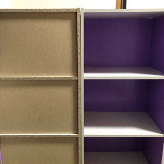 (急募)カラーボックス(紫×2)