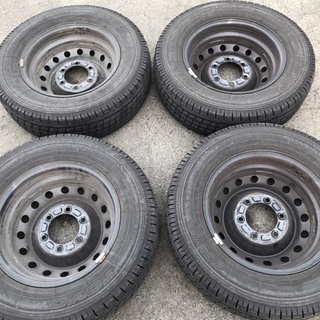 ダイナ カムロード 純正ホイール 鉄 15インチ 5Ｊ ６穴 139.7 +30 トーヨー スタッドレス DELVEX934 195/70Ｒ15 2018年 札幌発