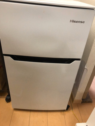 2018年モデルHR-B95A-W 冷蔵庫 ホワイト [2ドア /右開きタイプ /93L][HRB95A_W]