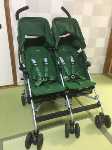 美品　マクラーレン   ツイントライアンフ  双子ベビーカー　2人乗り