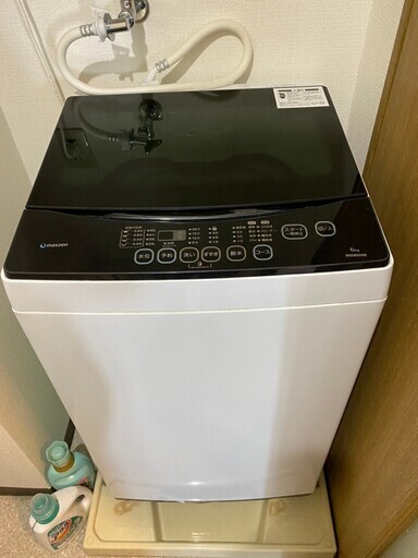 ⑥K01 6日のお持ち帰り限定 Maxzen 全自動洗濯機 6kg 2017年製 JW06MD01WB
