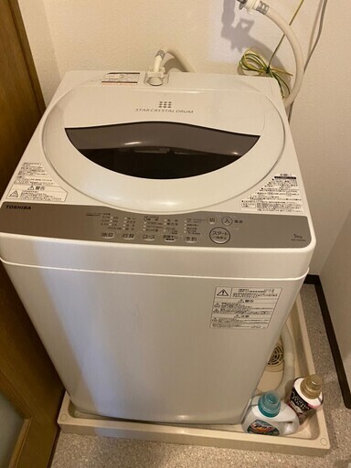 TOSHIBA 全自動洗濯機 5.0kg 2019年製 美品