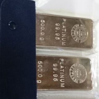 田中貴金属、プラチナ500g×6。計3キロ