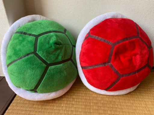 受付終了 ノコノコクッション赤 緑セット取りに来てくれる方 いどにゃん 野江のおもちゃ ぬいぐるみ の中古あげます 譲ります ジモティーで不用品の処分