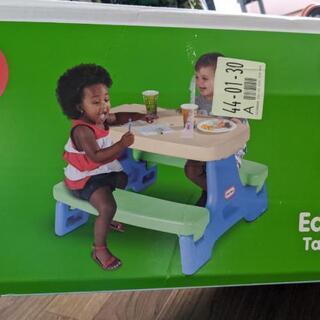 リトルタイクス幼児用テーブル 簡単収納 折りたたみ 分解