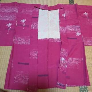 リメイク素材☆濃いピンクの羽織