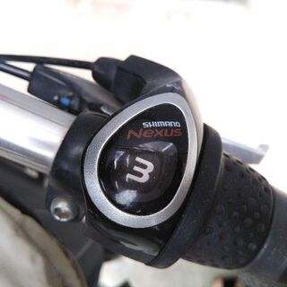 ママチャリ 座席付自転車 ふらっか〜ずシュシュ ダークオリーブ 前カゴ