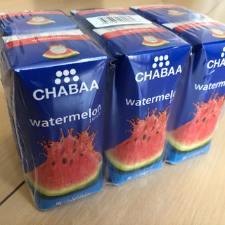 ②CHABAA watermelon juice 6個　賞味期限...