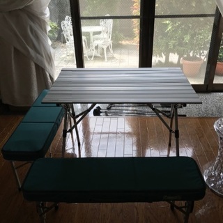 コールマン　美品　アウトドア　テーブル　ベンチセット