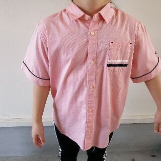 （未使用）アーノルドパーマーのピンクの半袖シャツ