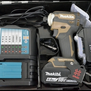 中古 使用少なめ マキタ 18V 6.0Ah TD171DGXAB 茶 オーセンティック  