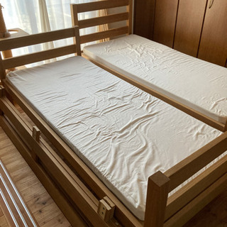 無印良品　タモ材2段ベッド
