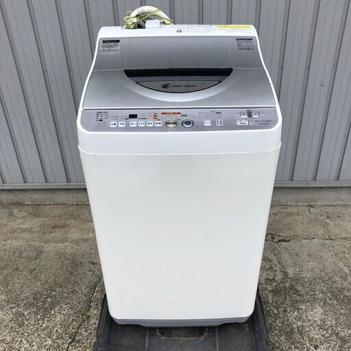 【SHARP】 シャープ 全自動洗濯乾燥機 ES-TG55K-S 2010年製 5.5kg イオンコート