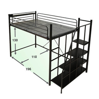 【未使用新品】LOWYAロフトベッド(セミダブル)