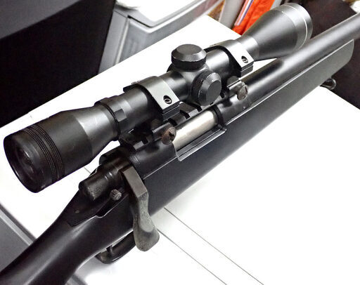 札幌 ボルトアクション スナイパーライフル スコープ付き エアガン 中古