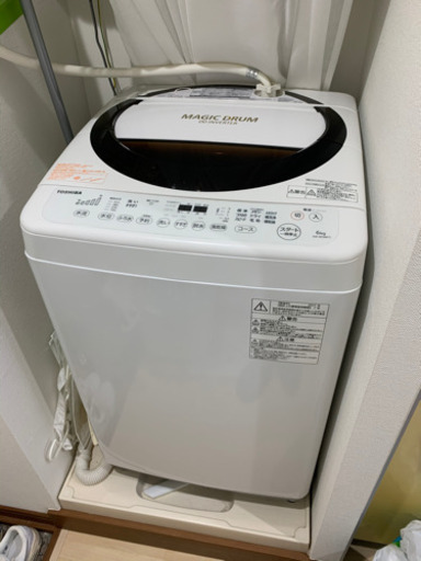 TOSHIBAの洗濯機6kg*保証レシート付き*