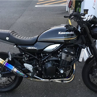 ほぼ新品　激安　ストライカー　STRIKER STREET CONCEPT  Z900RS用マフラー　フルエキゾーストマフラー　フルエキ　チタンヒートカラー　KAWASAKI カワサキ