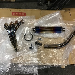 ほぼ新品　激安　ストライカー　STRIKER STREET CONCEPT  Z900RS用マフラー　フルエキゾーストマフラー　フルエキ　チタンヒートカラー　KAWASAKI カワサキ