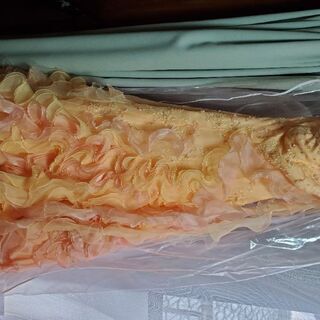 結婚式　カラードレス　ウェディングドレス　オレンジ