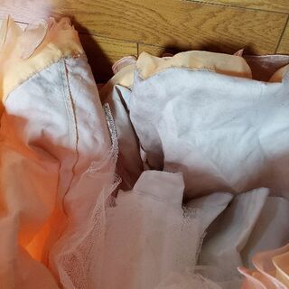 結婚式　カラードレス　ウェディングドレス　オレンジ