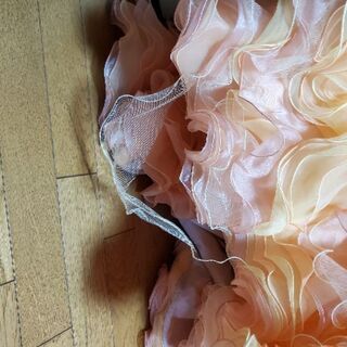 結婚式　カラードレス　ウェディングドレス　オレンジ