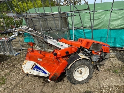 クボタ K1-85 中古耕運機 歩行型トラクター 8.5馬力　セル付き