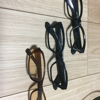 ガラスなし伊達眼鏡（黒）&ガラスあり伊達眼鏡