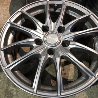 LEBEN アルミホイール 16インチ 6.5J 5穴 114.3 +40 ハブ径 