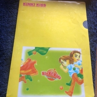 KinKi Kidsの　クリアファイルと手提げカバン