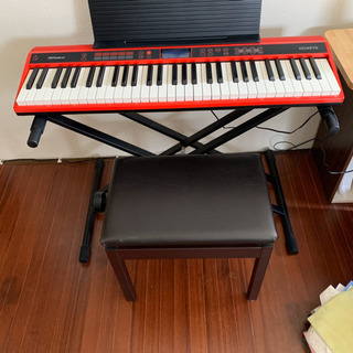 Roland GO-Keys とスタンド、譜面台、椅子