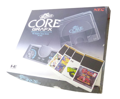 通電 動作OK PCエンジン コアグラフィックス ゲーム４本・元箱・取説・天の声2付 ボンバーマン 桃太郎電鉄Ⅱ スペース・インベーダーズ復活の日 エフワンサーカス`91
