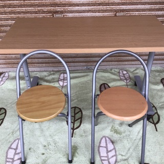 テーブル　椅子　作業台セット