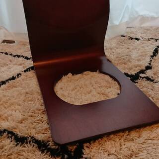 木製座椅子4点セット　(曲り木、ダークブラウン)の画像