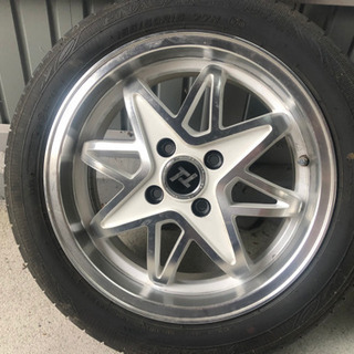 SOLD］15インチ アルミホイール夏タイヤ 165/50R15 4本 バリ溝 軽自動車 15