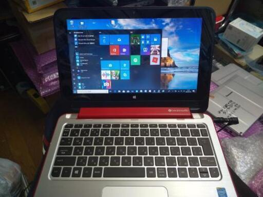 【完売御礼  参上】hp タッチパネルPC 赤 テレワークにリモート授業に！