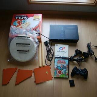 PS2本体とタタコンとソフト二枚