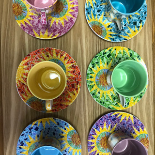 スペイン ガウディ カップ&ソーサー6客セット