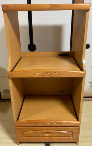 キッチン収納　キッチンワゴン　木製