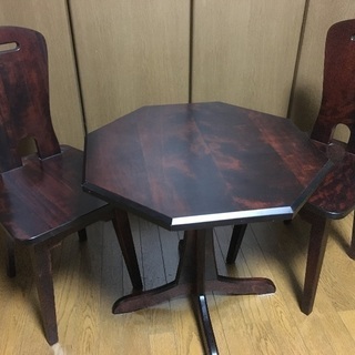 カフェ風テーブルと椅子セット