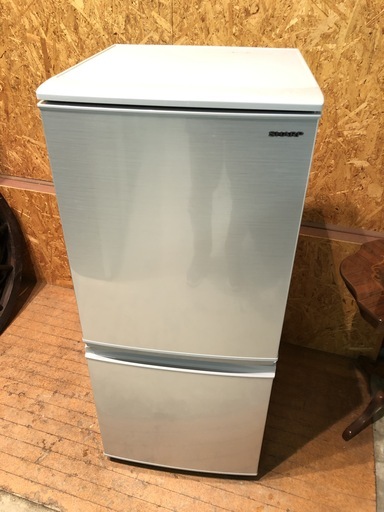 【管理KRR170】SHARP 2019年 SJ-D14E 137L 2ドア冷凍冷蔵庫