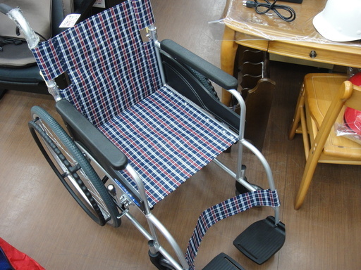 ニッシン NEO-1 自走式 アルミ 車いす　未使用品【モノ市場安城店】125