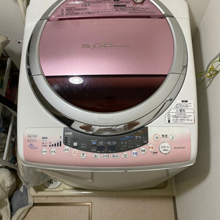 (故障中)東芝 タテ型洗濯乾燥機 AW-80VG(WP) 洗濯8...