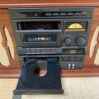 コロンビア 卓上ステレオ GP-38 レコードプレイヤー カセット