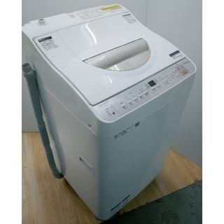 配達設置　洗濯乾燥機　縦型　2018年製　5.5キロ　シャープの画像