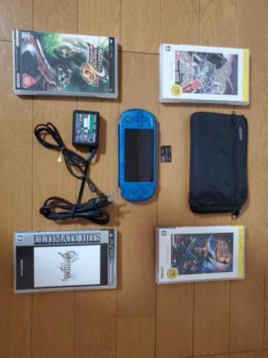 【中古】モンハン・ガンダムで楽しもう❗PSP3000本体\u0026ソフト4本